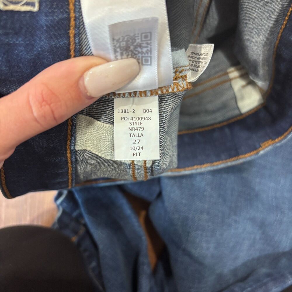 Madewell Emmett Patch Pocket Wide Leg Jeans Women's Size 27 Allentown Wash $138 - Picture 8 of 12